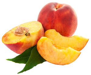 a juicy peach